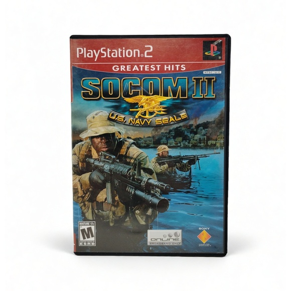 Sony Other - Sony SOCOM II U.S. Navy SEALs PS2 Greatest Hits Tactical Shooter Video Game CIB